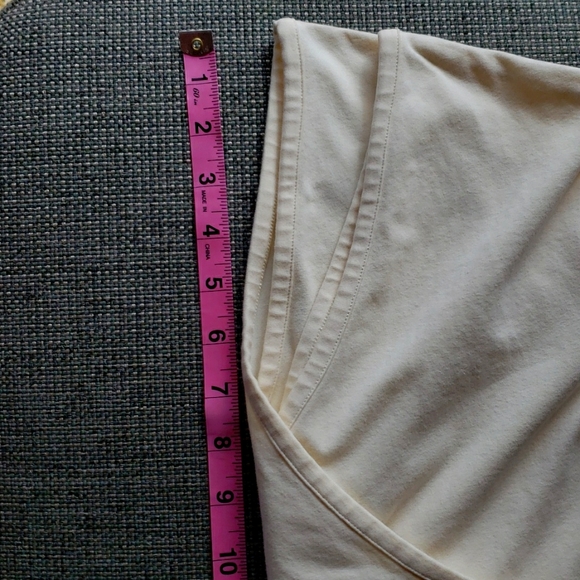 SOFT SURROUNDINGS Double Crossover Cotton Blend 3/4 Sleeve Knit Top - 1X EUC - Picture 11 of 11